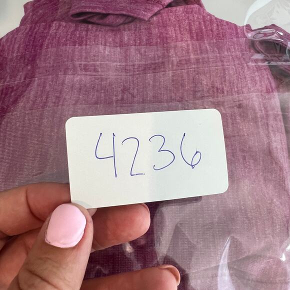 LULULEMON Women's What The Sport Tee In Heathered Regal Plum - Picture 10 of 10